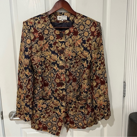 Braemar Women's Floral Jacket - blazer Multicolour size 8 - Picture 2 of 9